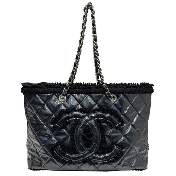CHANEL Black Coco Mark Shoulder Bag - Picture 1 of 11